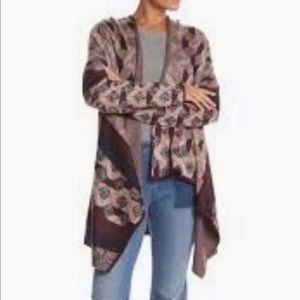 VERTIGO PARIS ASSYMETRIC DRAPE OPEN CARDIGAN /Smal